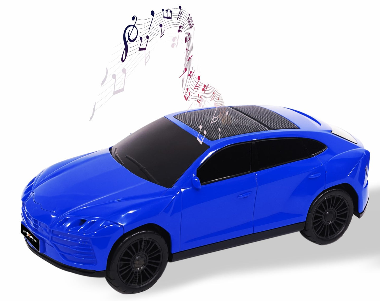 Pick Ur Needs Rechargeable Car-Shaped Speaker – RGB LED Light, USB/FM/SD Card, Type-C, 1200mAh